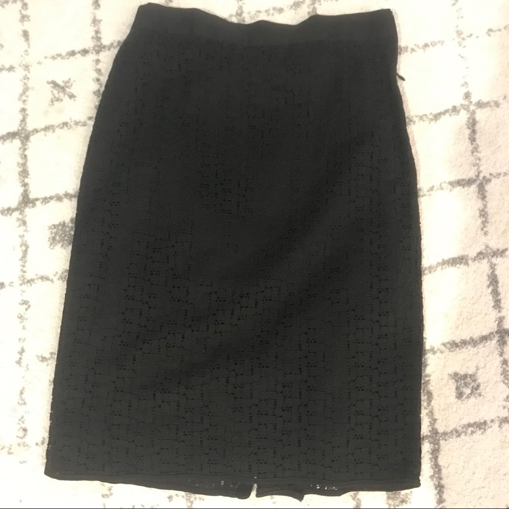 Black crochet detail skirt by the Limited
